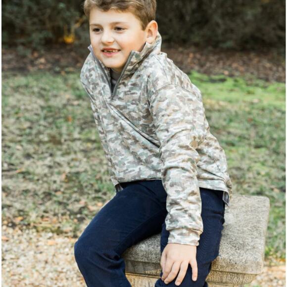 Bailey Boys Performance Half Zip - Camo NWT size 8 - Picture 3 of 7